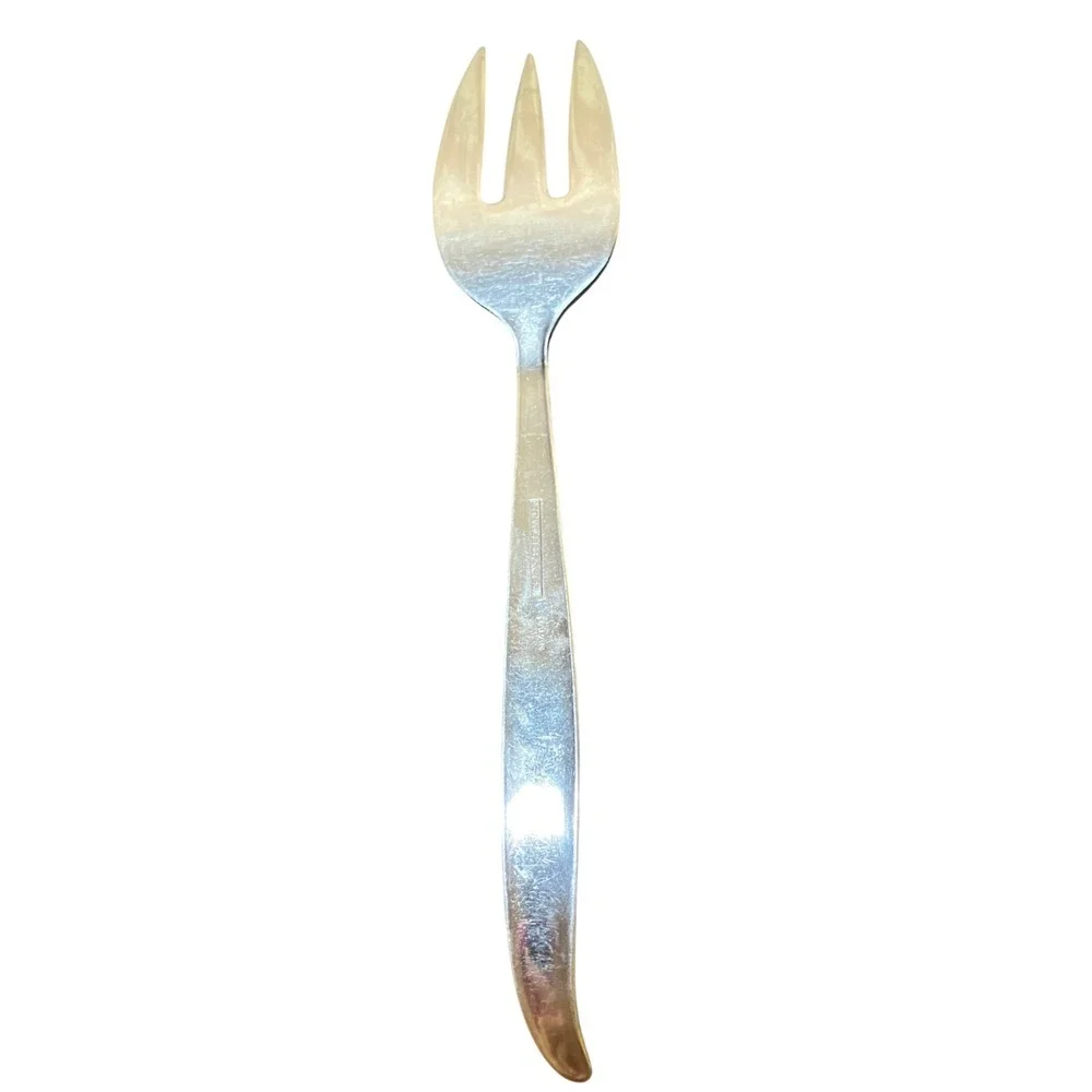 Serving Set Silver Vintage Starburst Atomic Japan Stainlessteel Mid Century